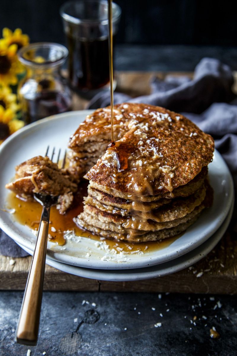 Banana Coconut Pancakes