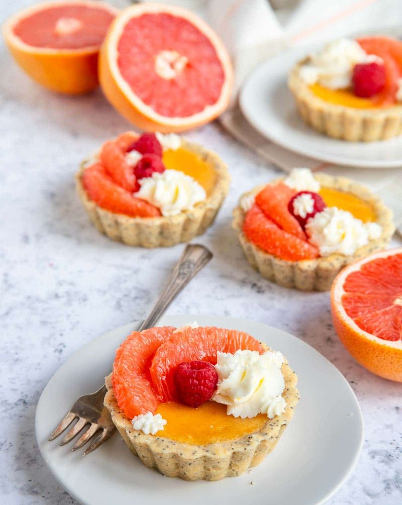 Grapefruit Curd Tart