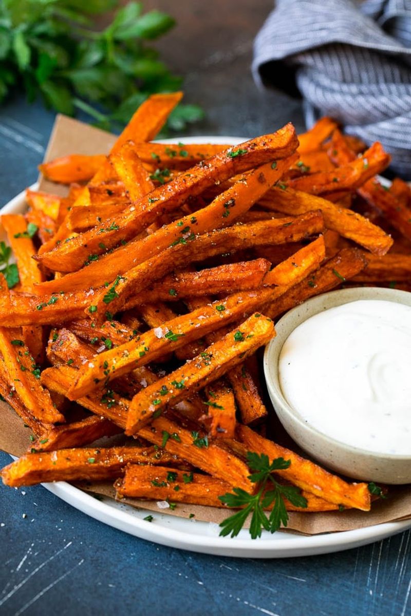 Sweet Potato Fries (Homemade, Baked)