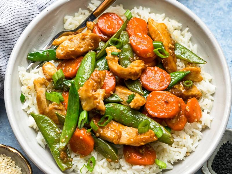 Chicken & Sugar Snap Pea Stir-Fry