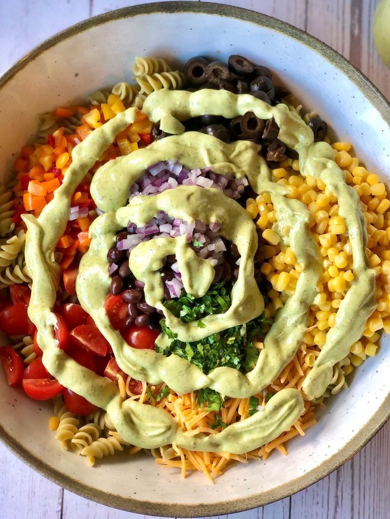 Avocado Ranch Pasta Salad