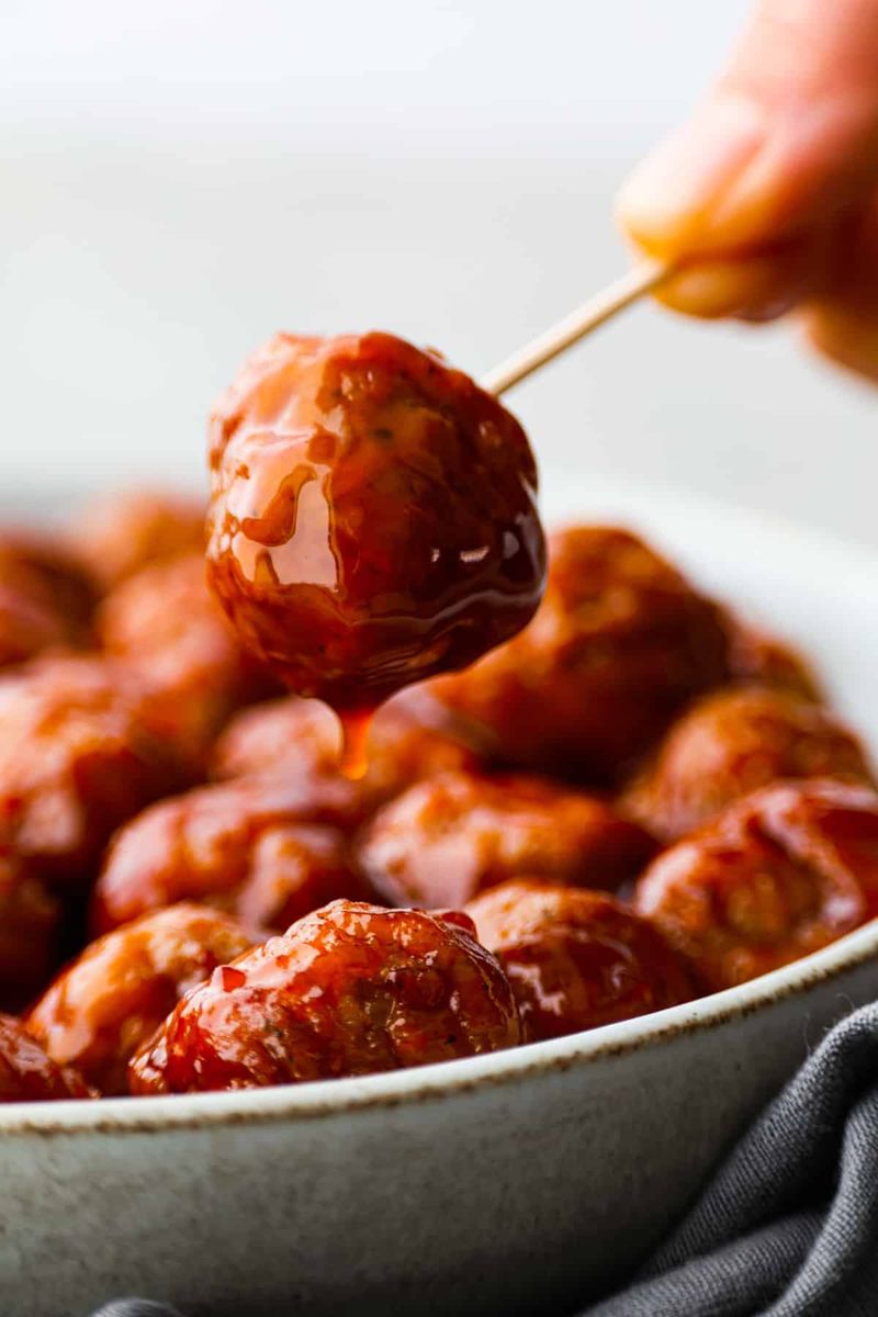 Slow-Cooked BBQ Meatballs