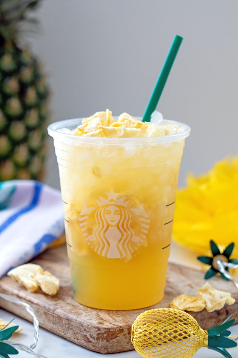 Frozen Pineapple Passionfruit Lemonade Refresher