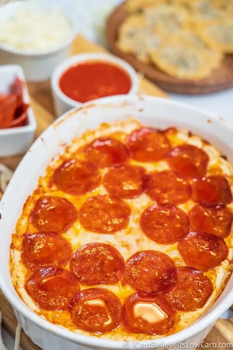 Pizza Dip with Cold Pepperoni Grease