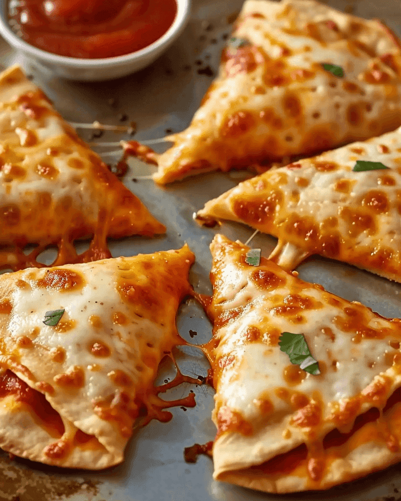 Tortilla Pizza Triangles