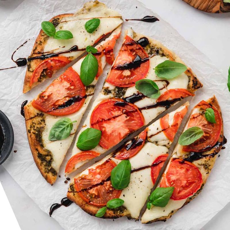 Margherita Flatbread Squares