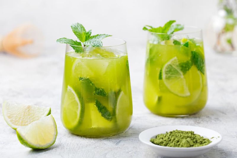 Iced Green Tea with Lemon