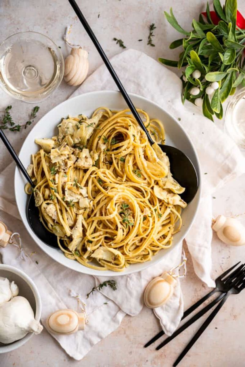 Artichoke Pasta with No Texture
