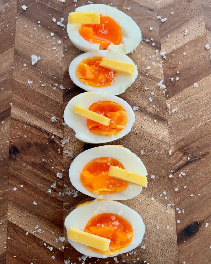 Hard-Boiled Eggs with Salted Butter