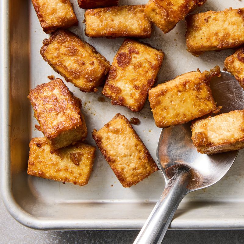 Baked Tofu Without Grain or Veggies