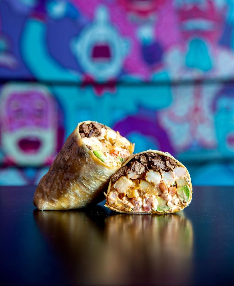 California Burrito from Lucha Libre in San Diego, CA