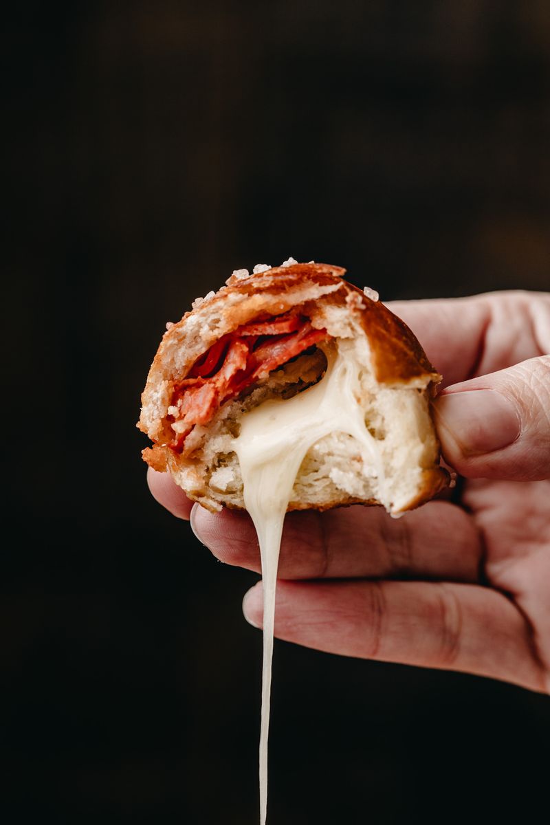 Pizza-Stuffed Pretzel Bites