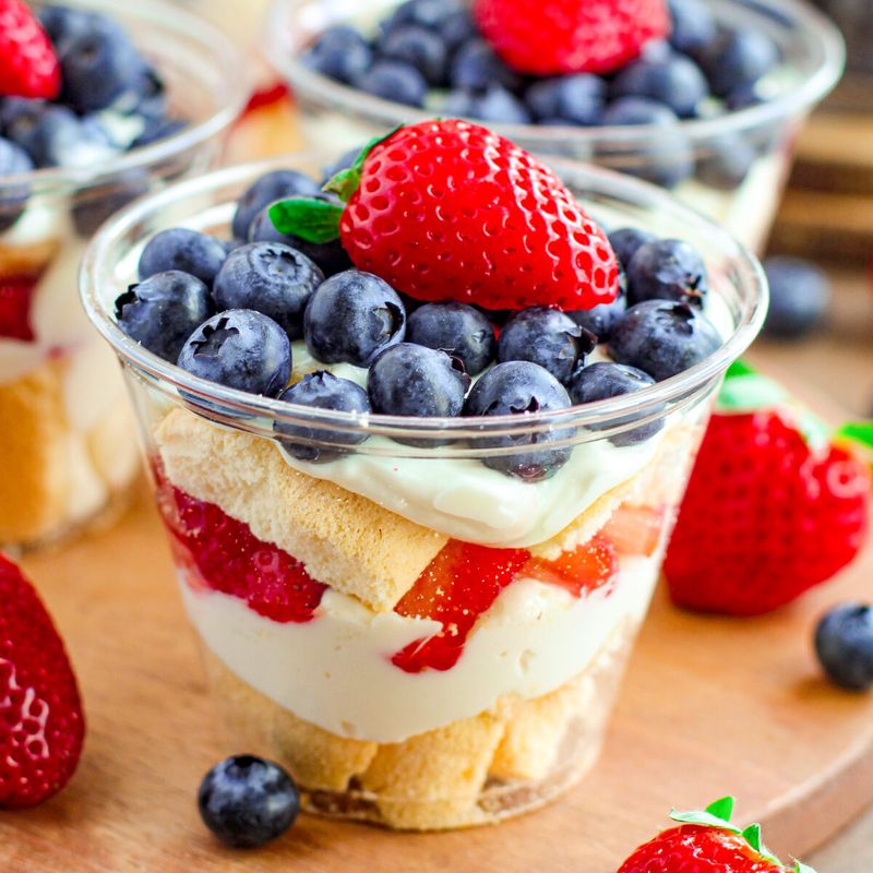 Patriotic Trifle Jars