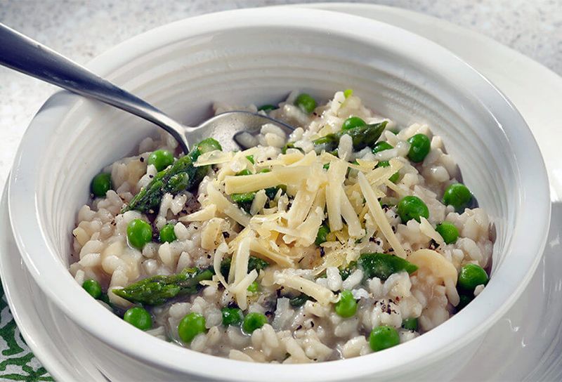 Asparagus and Pea Risotto