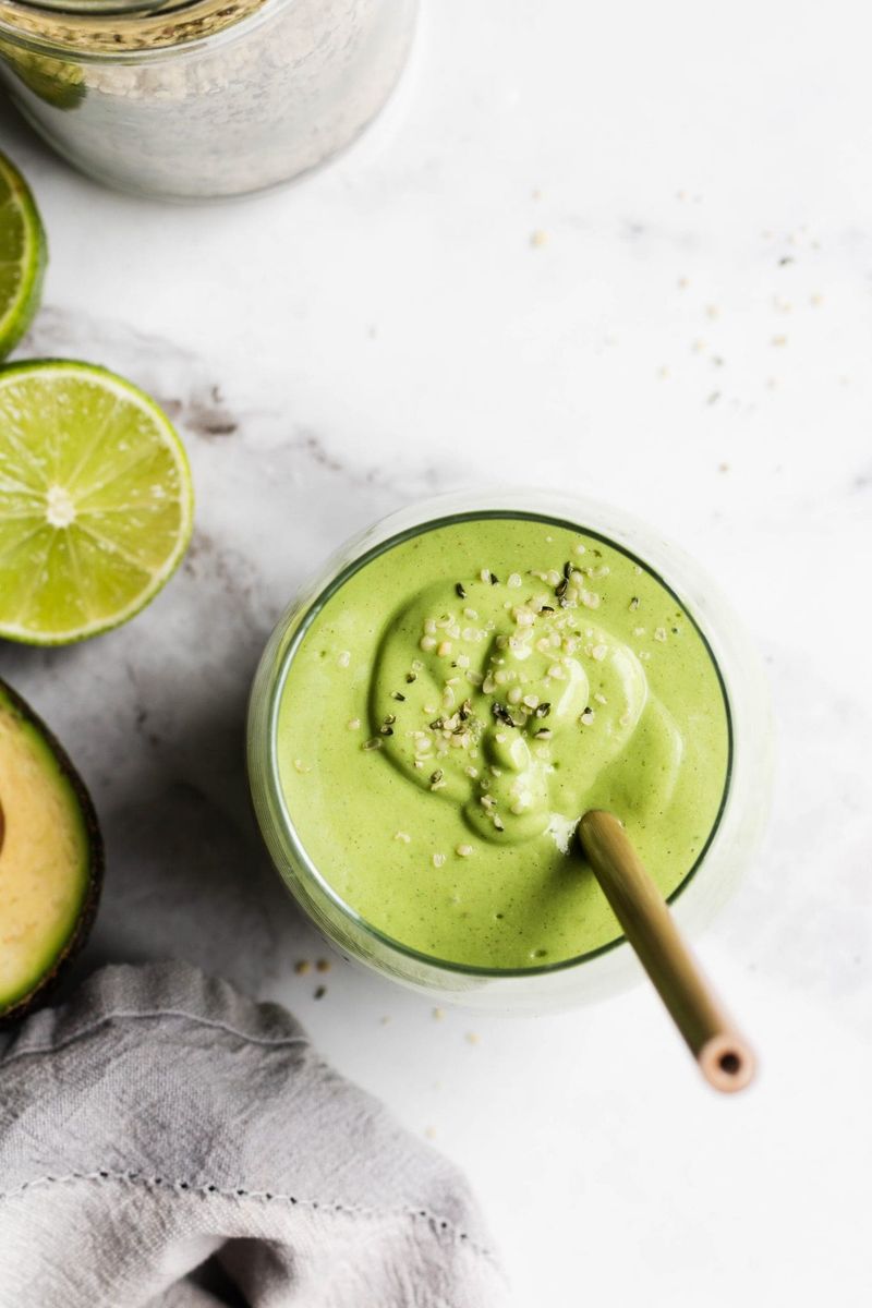 Avocado Cucumber Lime Smoothie
