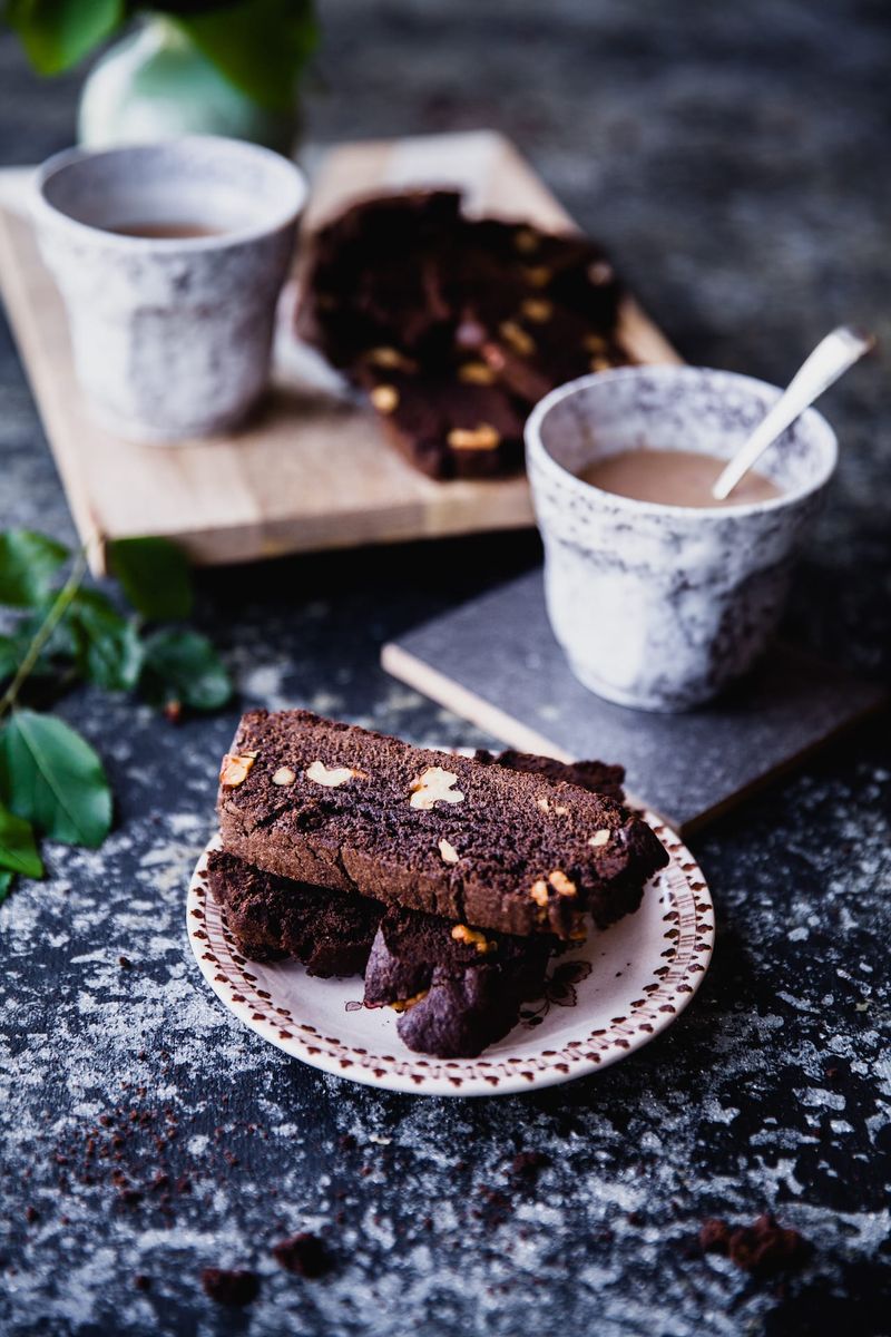 Chocolate Walnut Biscotti