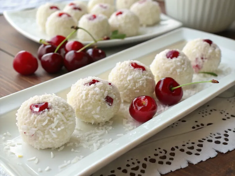 Cherry Coconut Balls