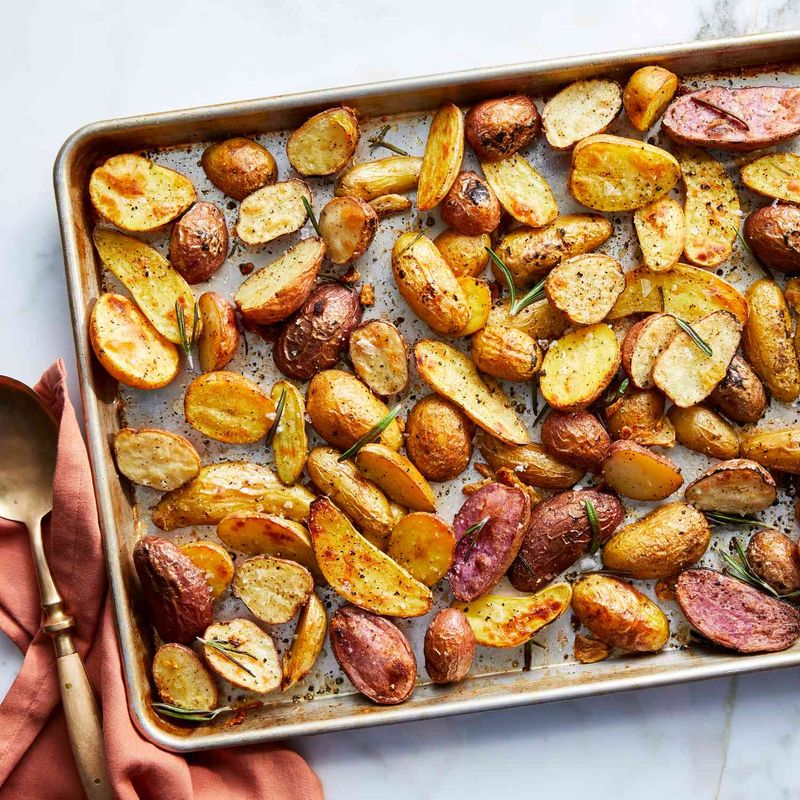 Roasted Fingerling Potatoes with Fresh Dill