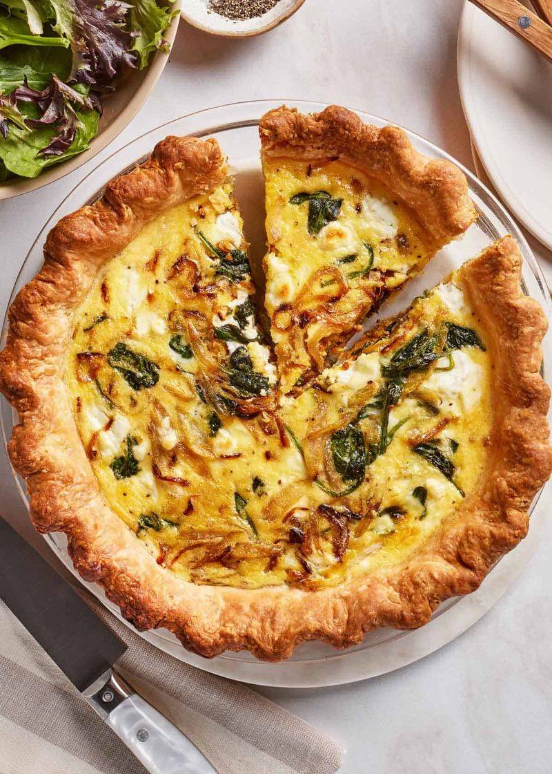 Caramelized Onion & Goat Cheese Quiche