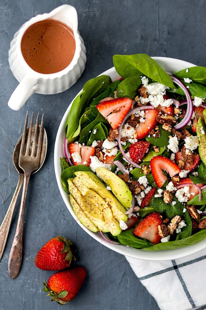 Spinach Strawberry with Bottled Poppyseed