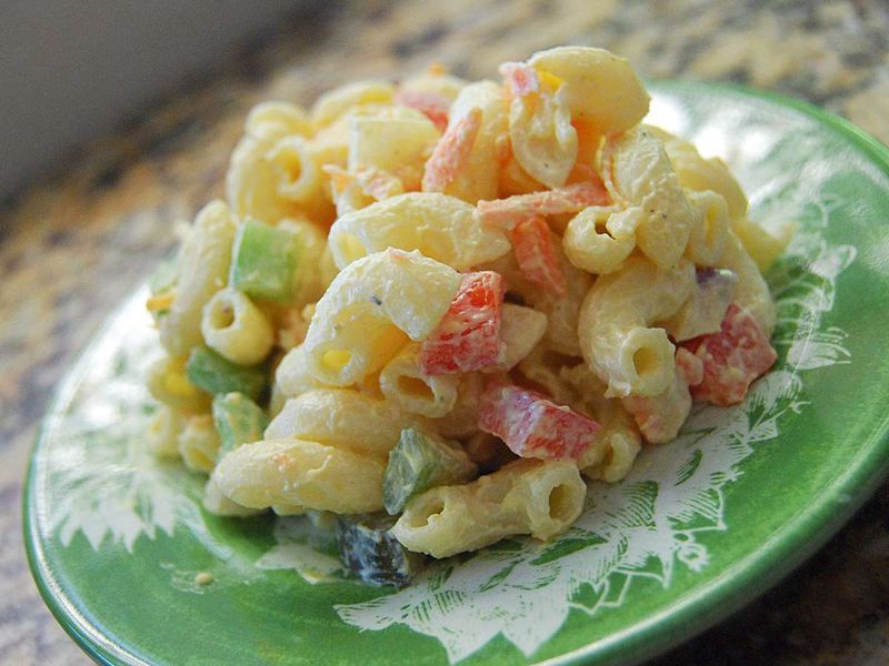 Macaroni Salad with Pickled Veggies