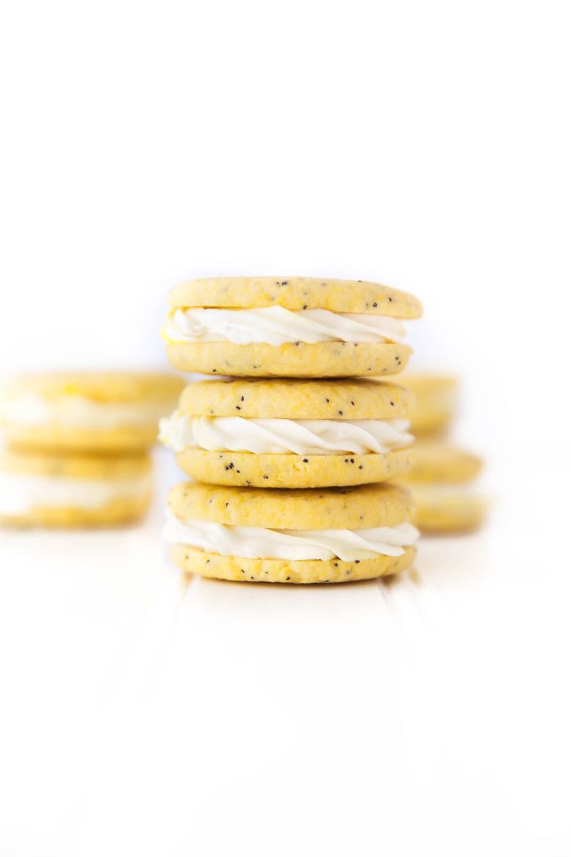 Lemon Poppy Seed Sandwich Cookies