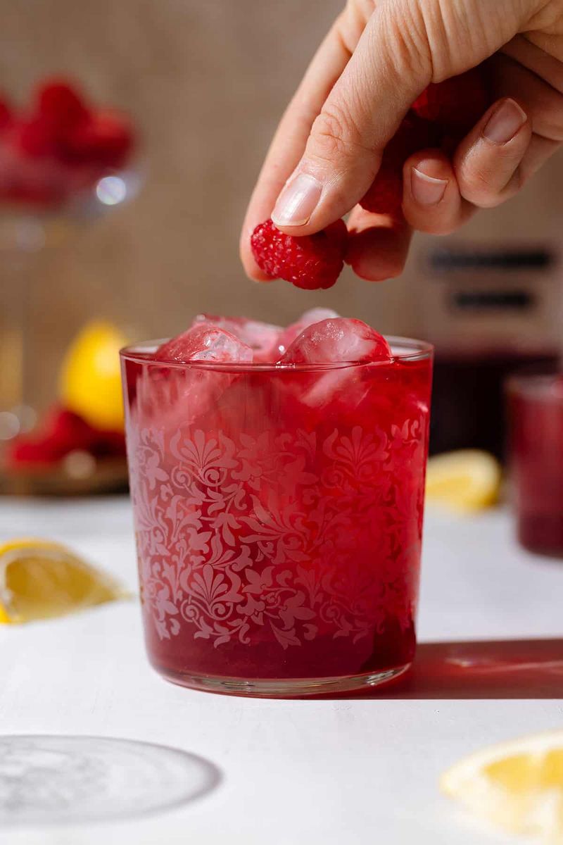 Raspberry Iced Black Tea Lemonade