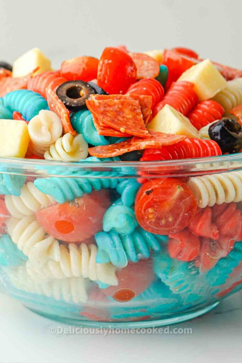 Patriotic Pasta Salad