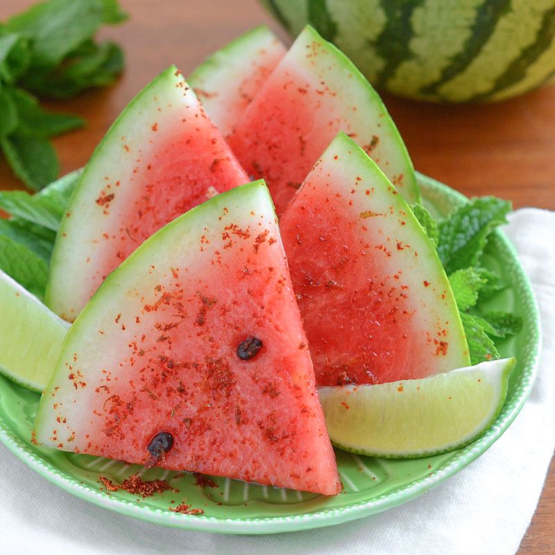 Watermelon Slices with Lime Zest