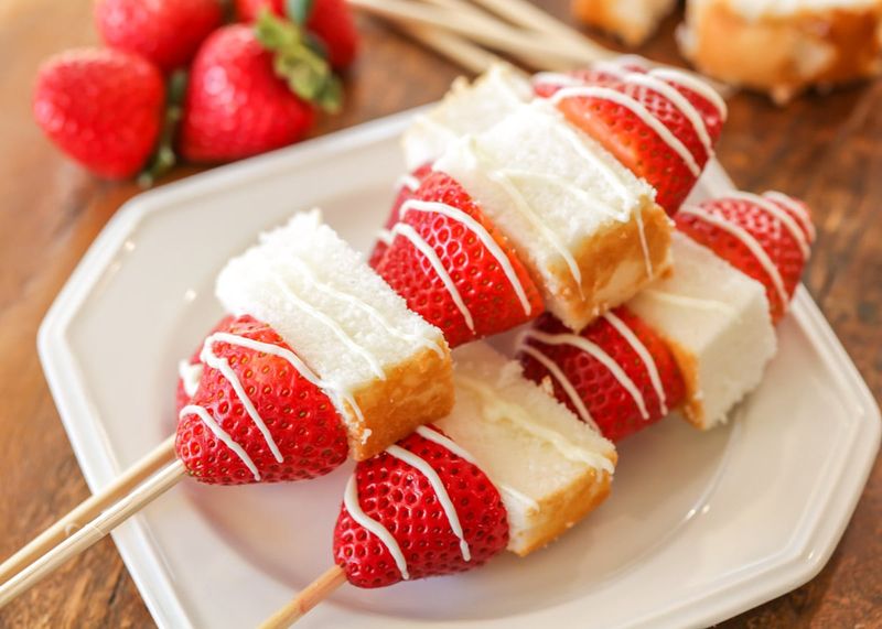 Strawberry Shortcake Skewers