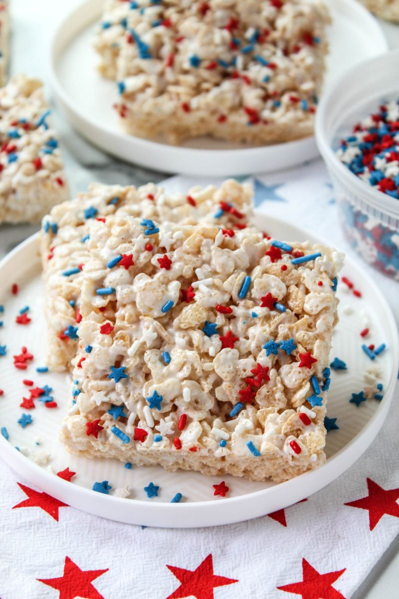Star-Spangled Rice Krispies Treats