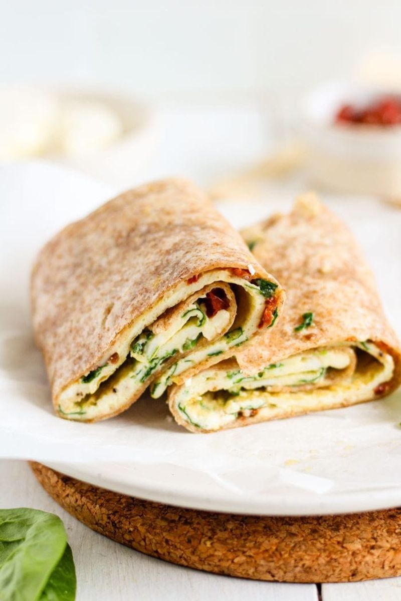 Spinach, Feta & Egg White Wrap