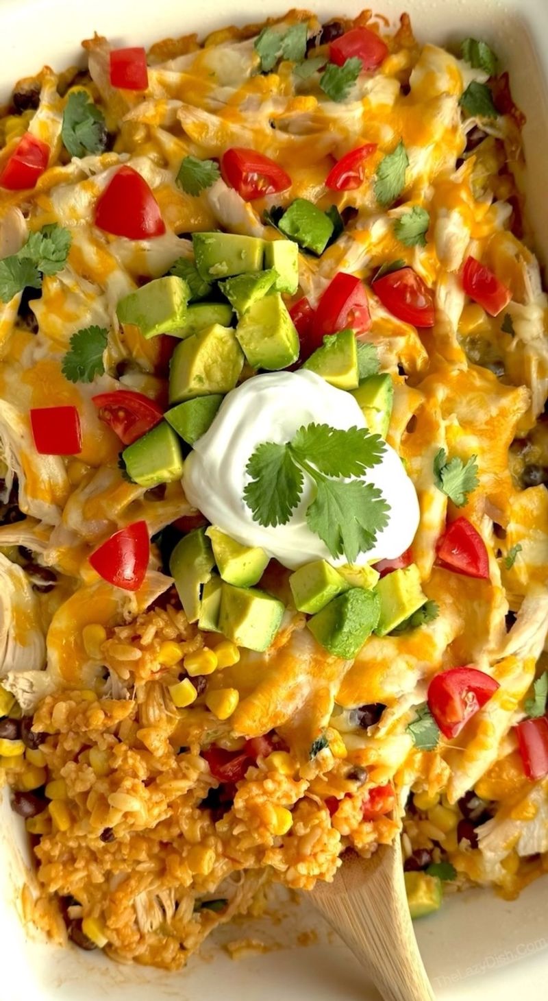 “Cheesy Fiesta Rice” or Other Menu Add-Ons