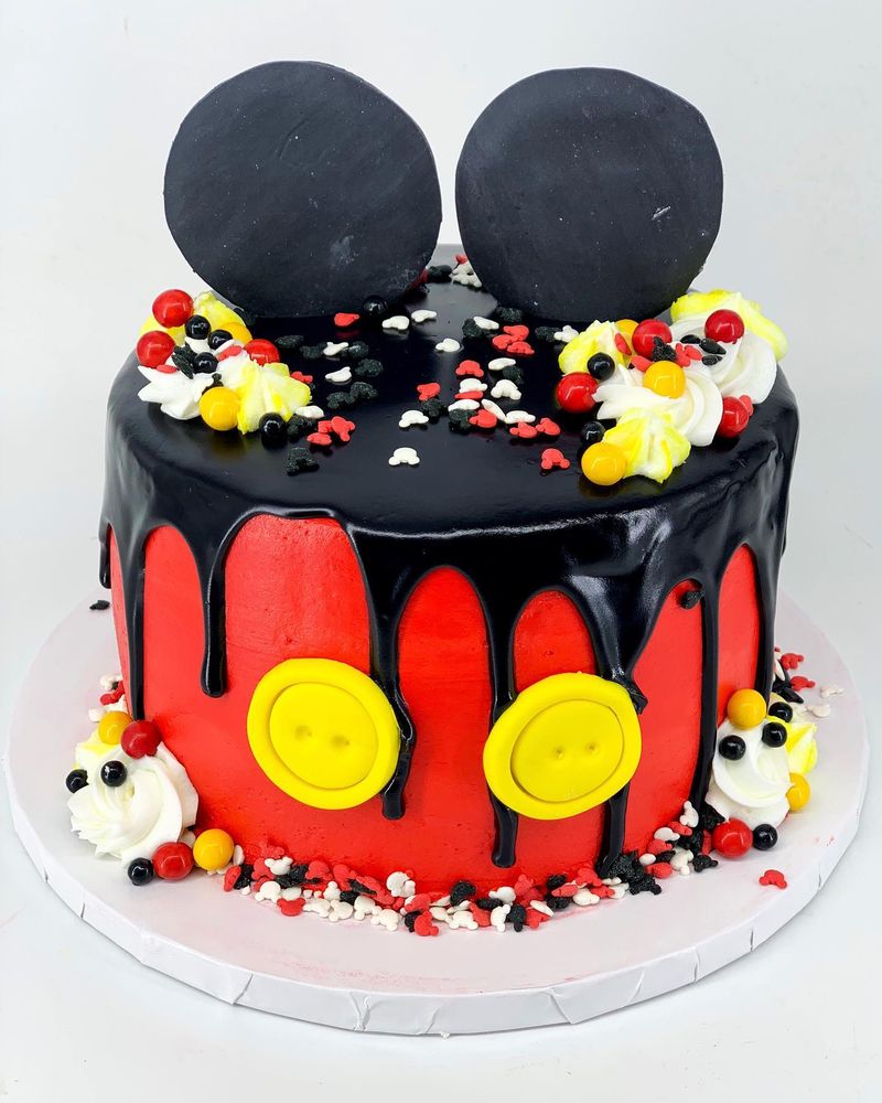 Mickey Ears Drip Cake