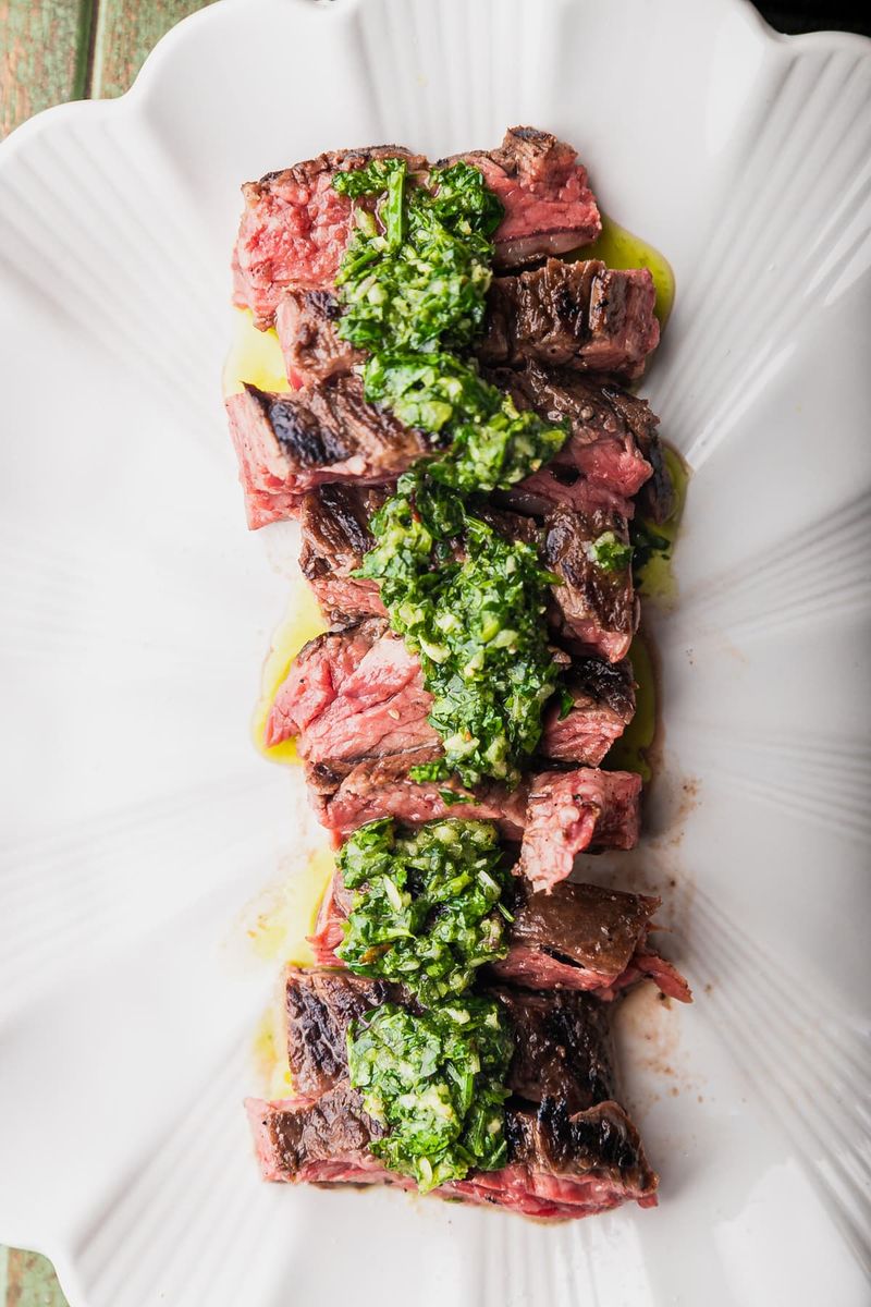 Grilled Skirt Steak with Chimichurri
