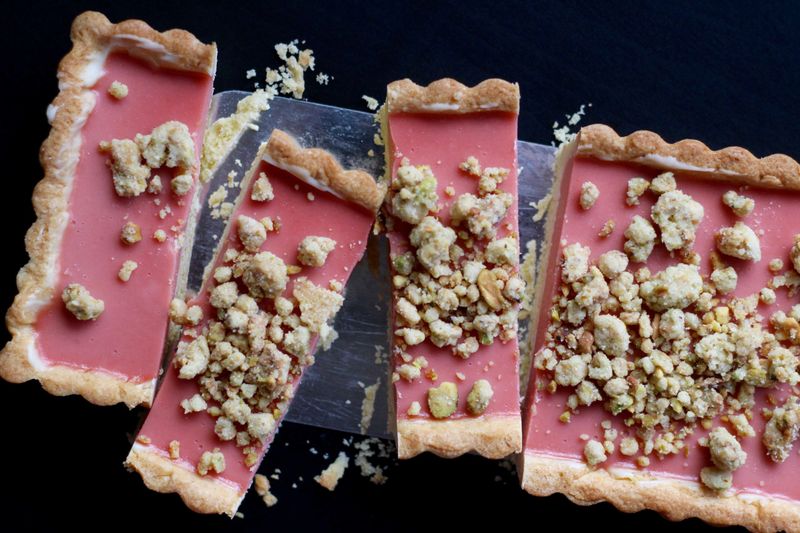 Rhubarb Curd Tartlets