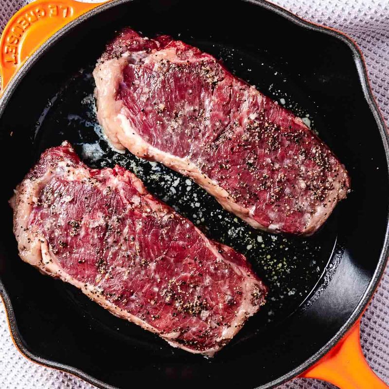 Reverse-Seared NY Strip
