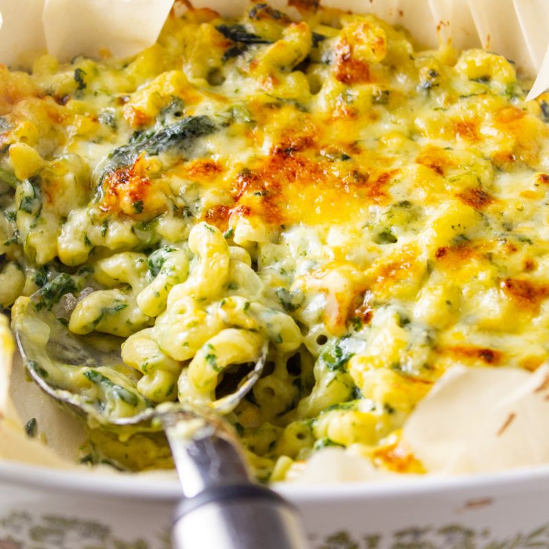 Mac & Cheese with Spinach