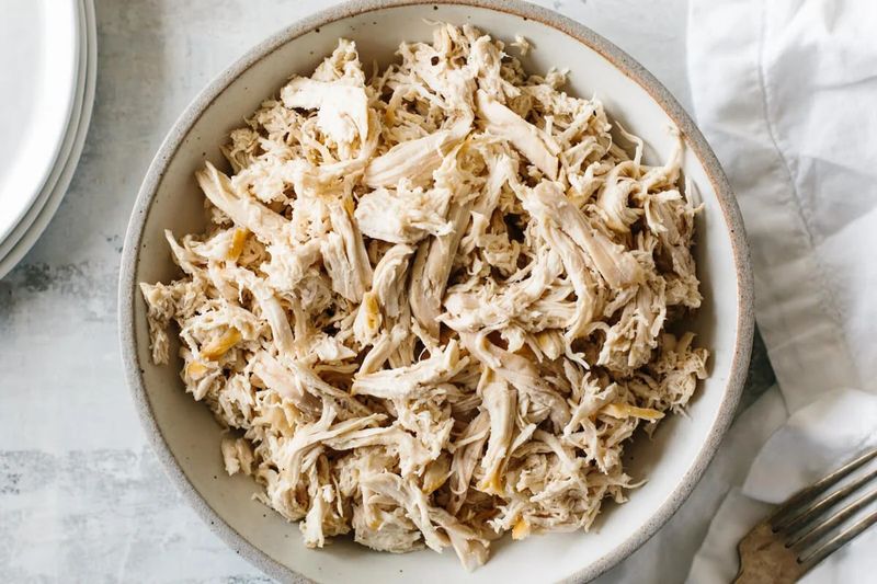 Boiled or Poached Chicken (Shredded)