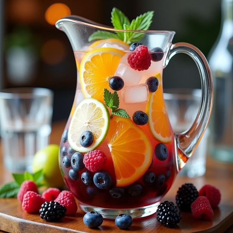 Sparkling Water with Citrus or Berries