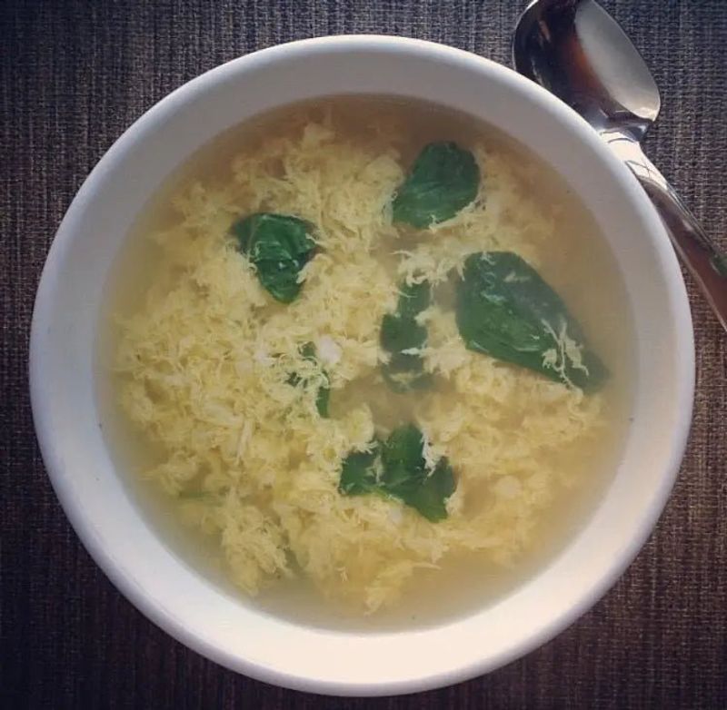 Bone Broth with Egg Drop