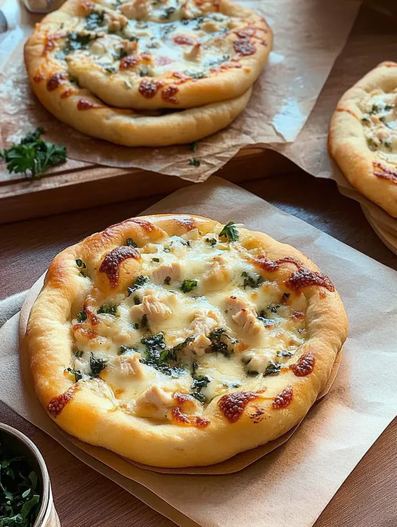 Chicken Alfredo Pizza