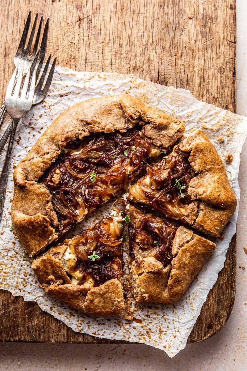 Onion and Cheese Galette