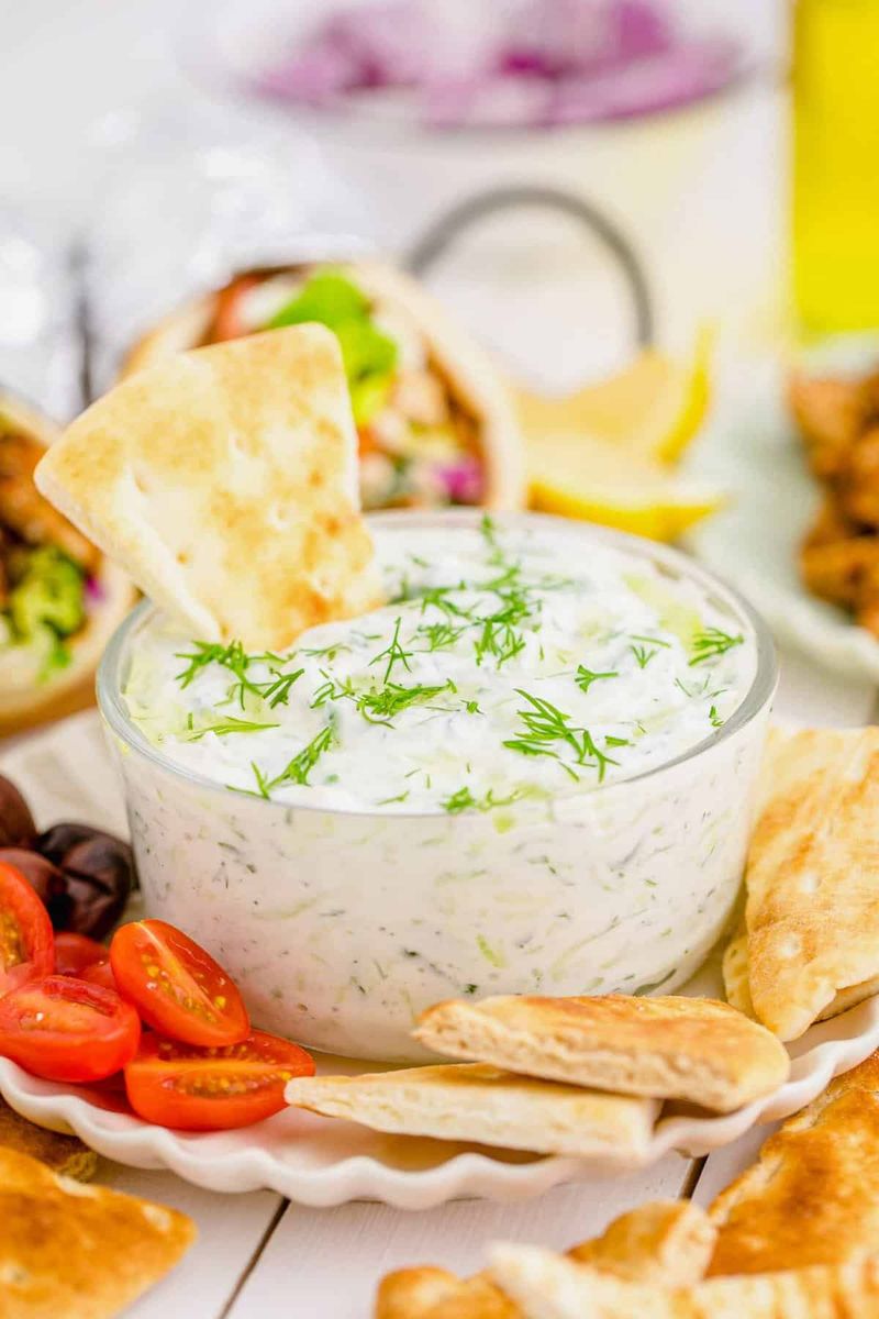 Tzatziki Dip with Pita Chips