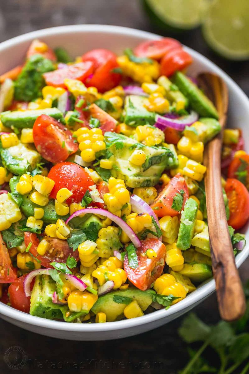 Charred Corn & Avocado Salad