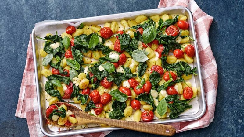 One-Pan Gnocchi with Cherry Tomatoes & Spinach