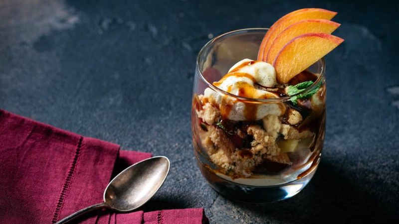 Bourbon Peach Trifle