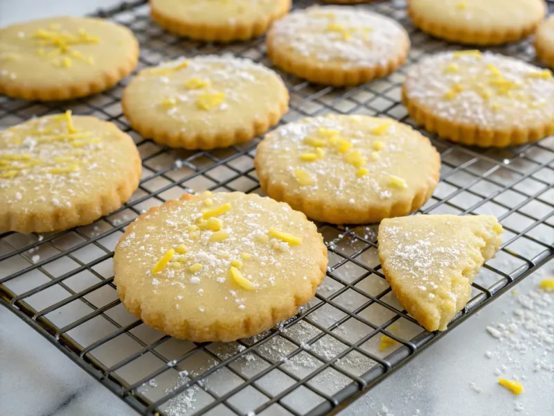 Lemon Shortbread Cookies