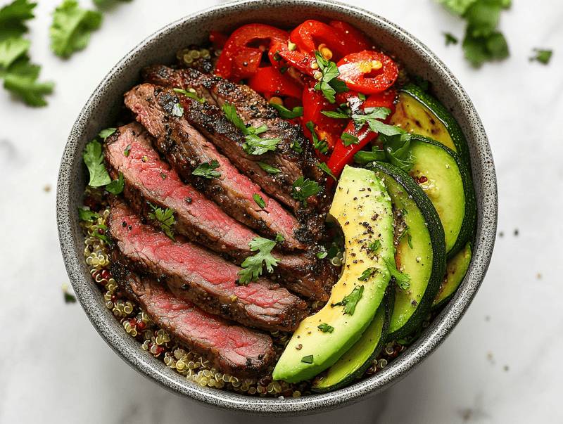 Steak and Quinoa Power Bowl