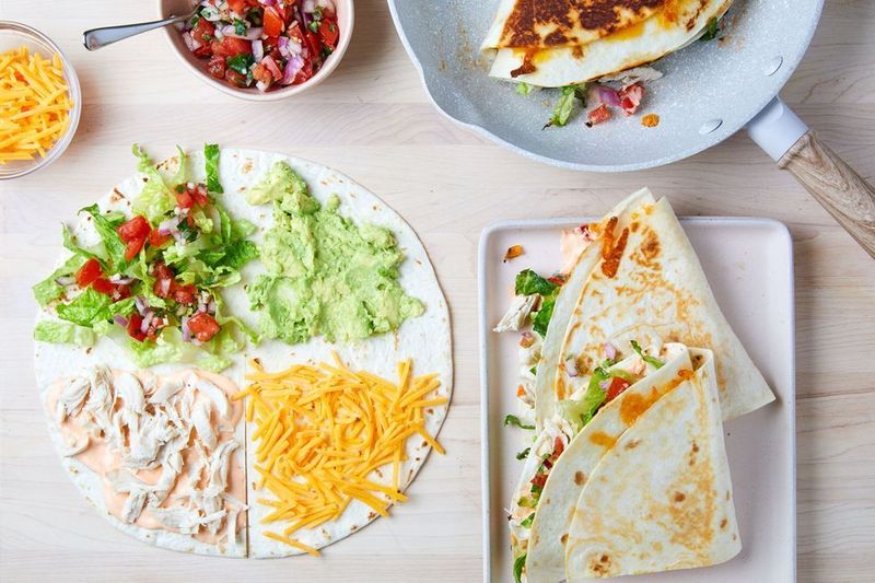 Tortilla Wrap Hack (Four-Quadrant Fold)